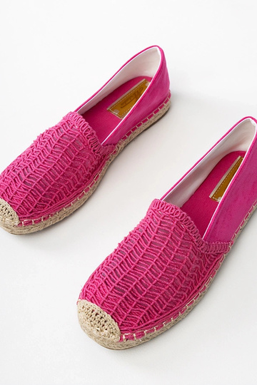 Espadrilles caladas rosas en plataforma Plevis 2