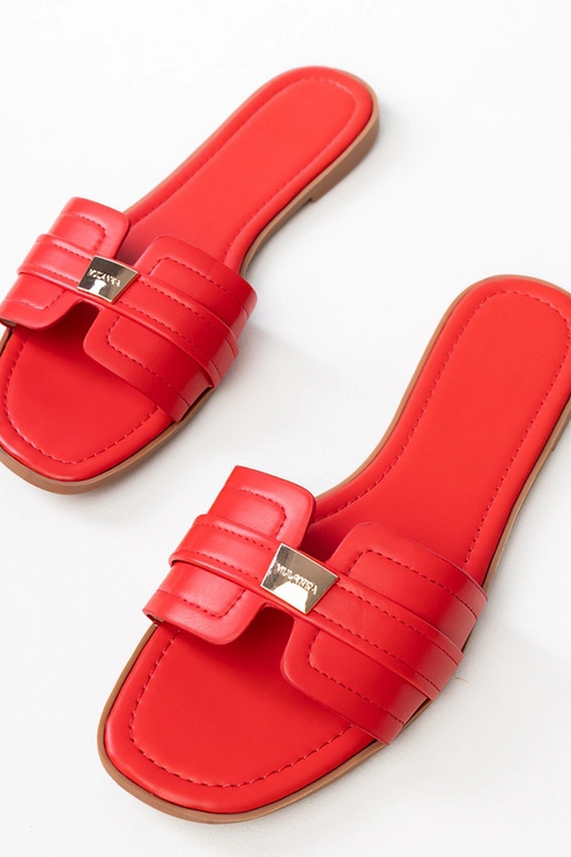 Chanclas rojas para mujeres con...