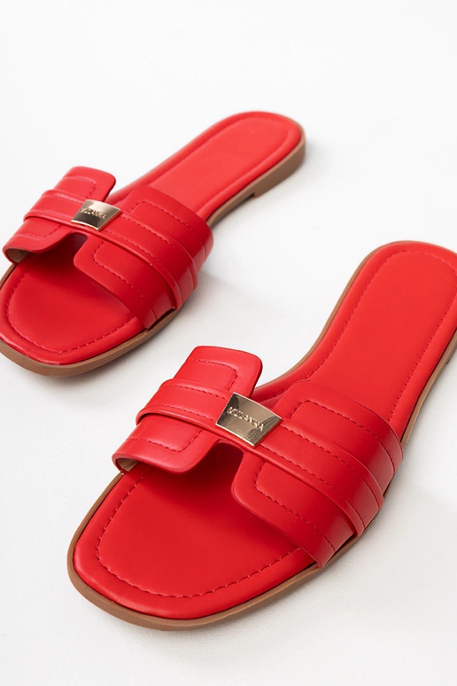 Chanclas rojas para mujeres con...