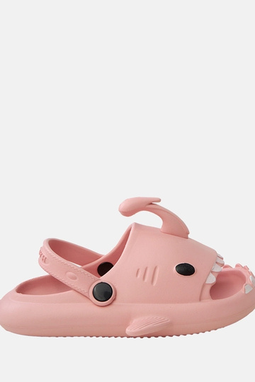 Zapatillas infantiles rosas con motivos de tiburones Tossi