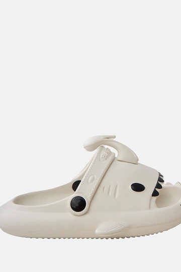 Zapatillas infantiles blancas con motivos de tiburones Tossi