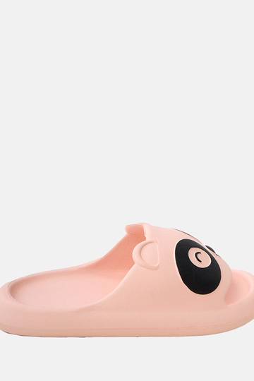 Zapatillas infantiles rosas con motivos de pandas Ketti