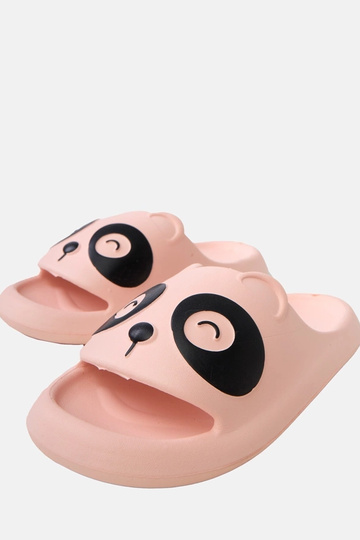 Zapatillas infantiles rosas con motivos de pandas Ketti 2