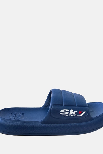 Zapatillas de goma azul...