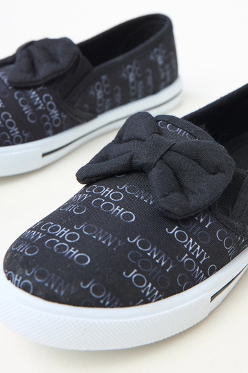 Zapatillas deportivas infantiles negras con lazo Missi 2
