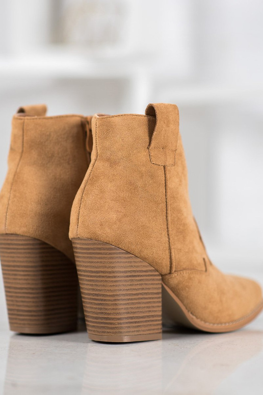 Botines de gamuza de estilo cowboy...