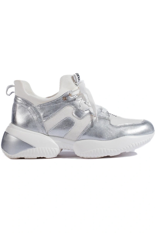 Zapatillas Shelovet color plata... Zapatillas Shelovet color plata...