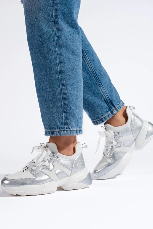 Zapatillas Shelovet color plata... Zapatillas Shelovet color plata...