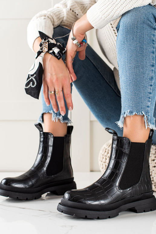 botas chelsea negras