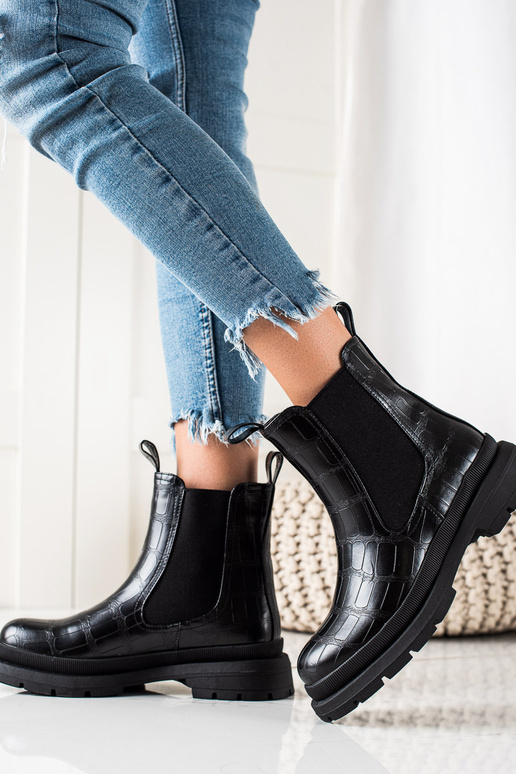 botas chelsea negras