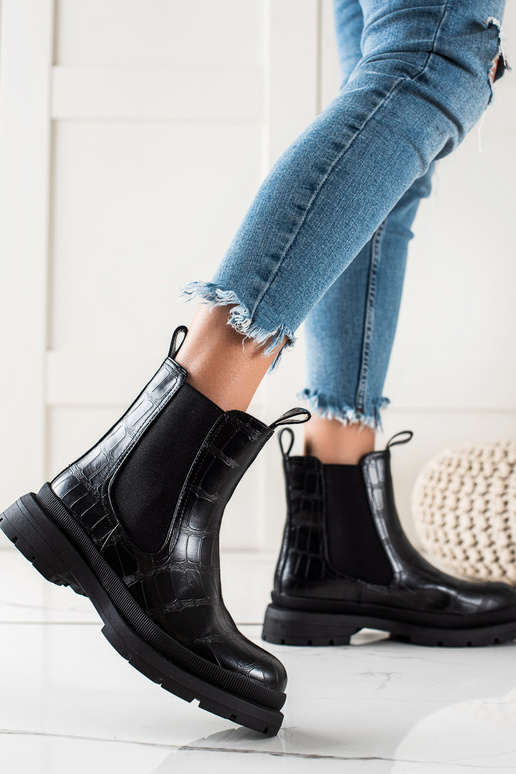 botas chelsea negras