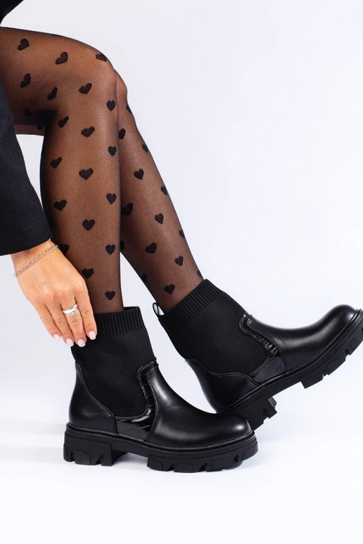 Botines de mujer con parte superior...