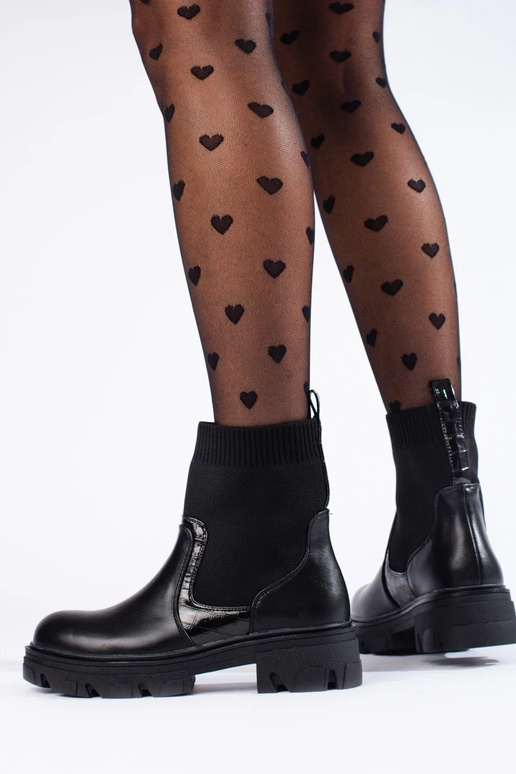 Botines de mujer con parte superior...