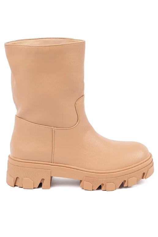 Botas camel con diseño rugoso Botas camel con diseño rugoso