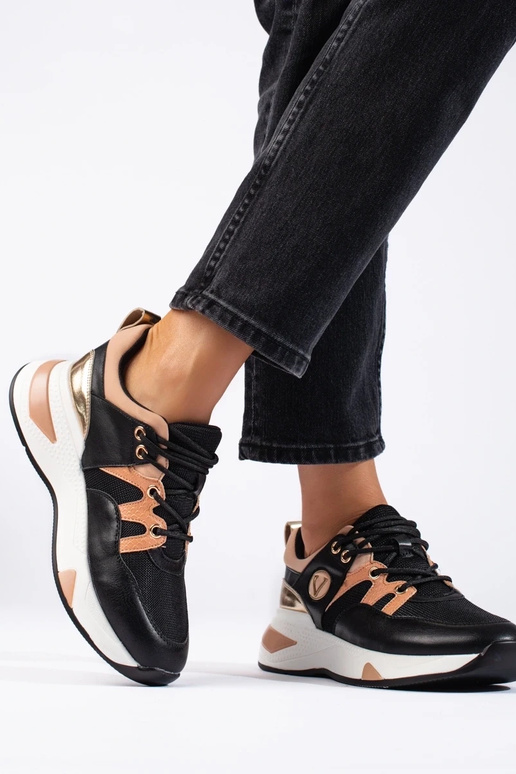 Zapatillas modelo zapatos Vinceza negro-