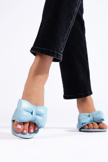 Pantuflas azul claro con... 2