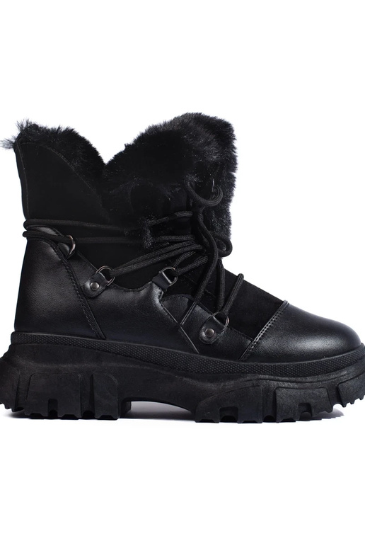 Botas de nieve de mujer con pelo en...