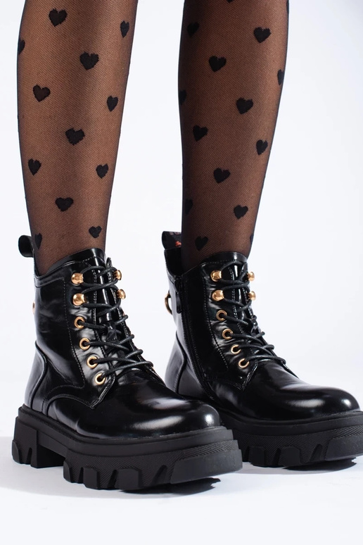 botas de mujer con efecto lacado...