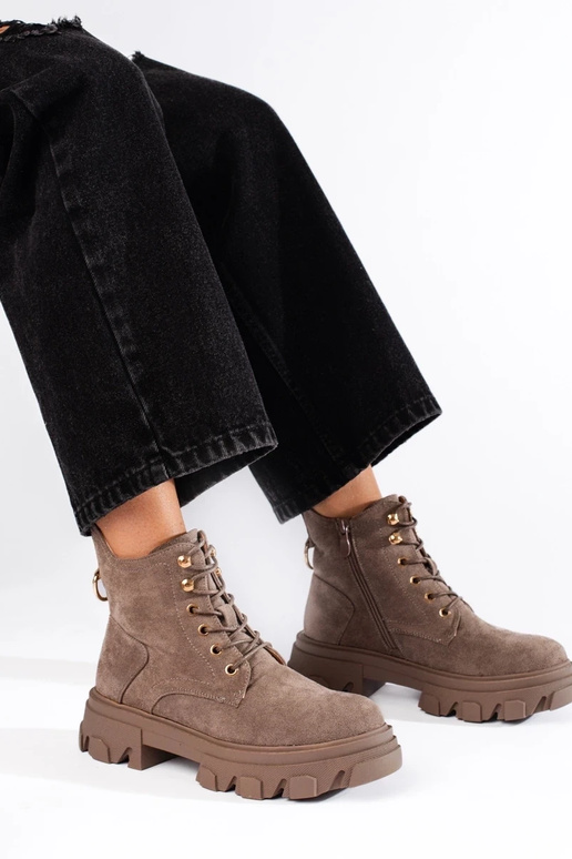 zapatos de mujer de ante con suela...