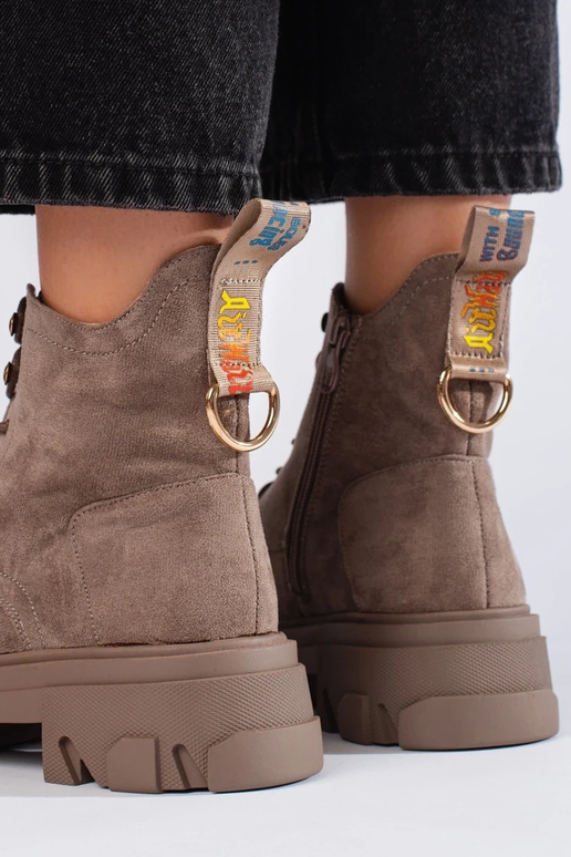 zapatos de mujer de ante con suela...