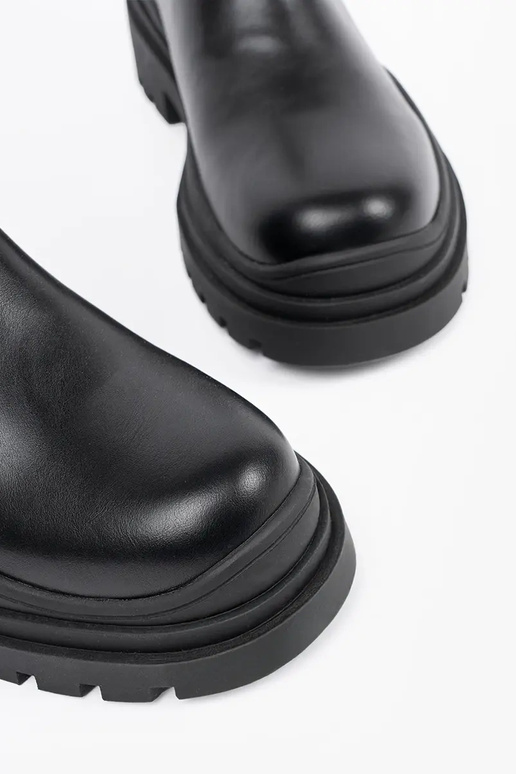 Botines de mujer negros con plataforma