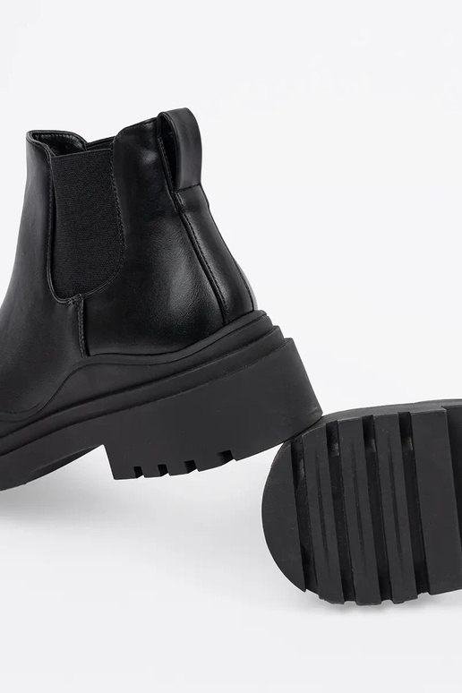 Botines de mujer negros con plataforma