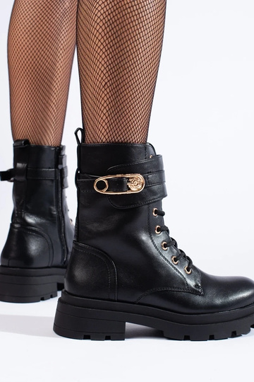 Botas negras femeninas de... 2