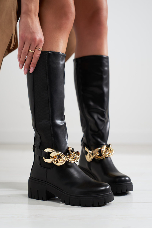 zapatos negros de tacón alto con... zapatos negros de tacón alto con...