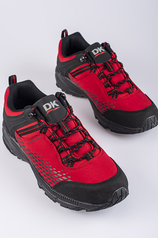 Botas de senderismo masculinas rojas...