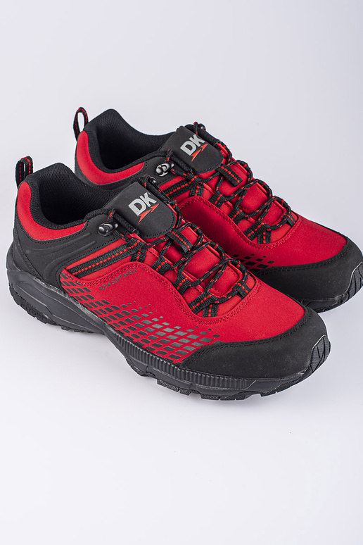 Botas de senderismo masculinas rojas...