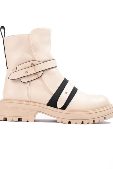 Botas de mujer beige con...