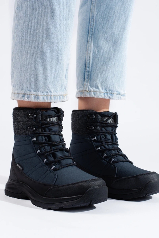 Botas de nieve de mujer con cordones...