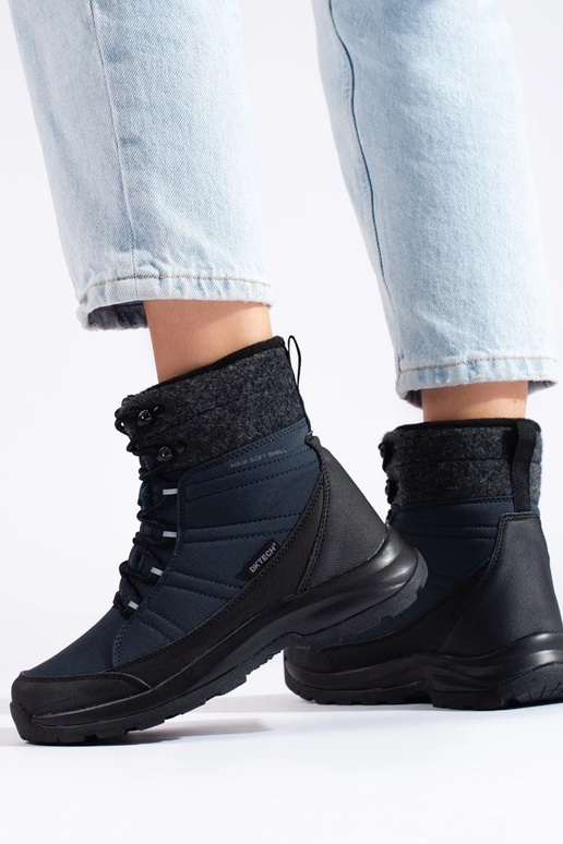 Botas de nieve de mujer con cordones...