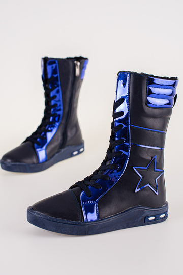 Botas de piel para niña con... 2