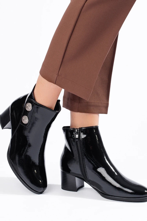 Zapatos clásicos de tacón charol para...