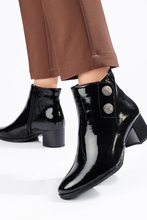 Zapatos clásicos de tacón charol para...