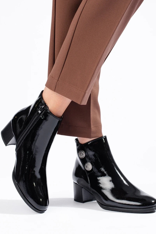 Zapatos clásicos de tacón charol para...