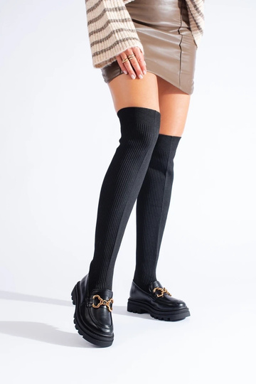 botines negros con parte... 2