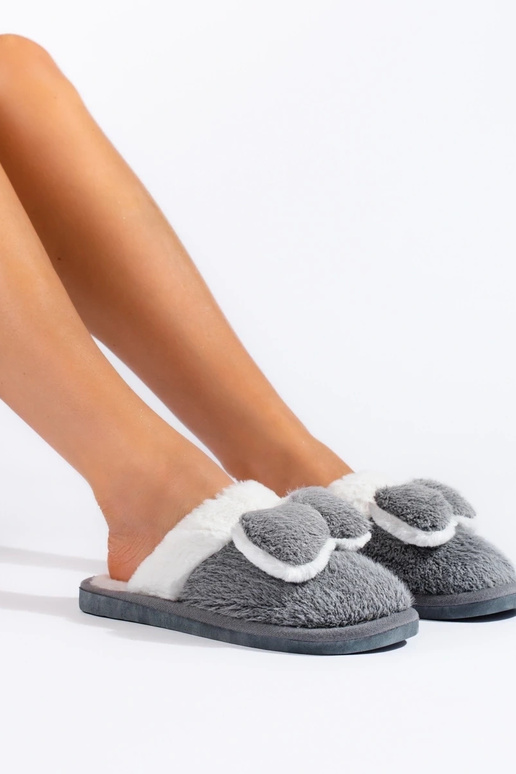 Pantuflas con cinta Shelovet color gris