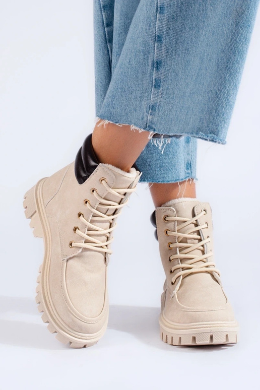 botas beige botas beige