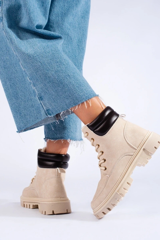 botas beige botas beige