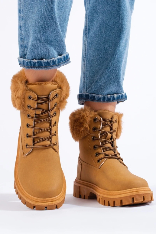 botas marrones con pelo botas marrones con pelo