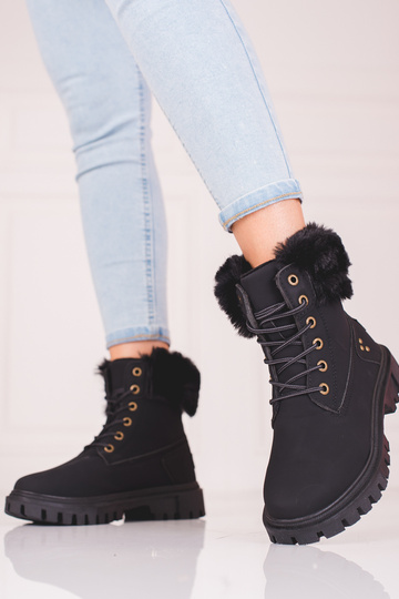 botas negras con pelo 2