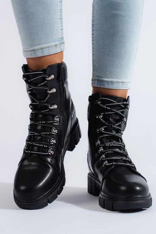 botas negras con cordones para mujer botas negras con cordones para mujer