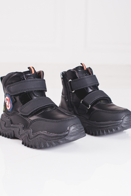 Zapatos altos para niño velcro color...