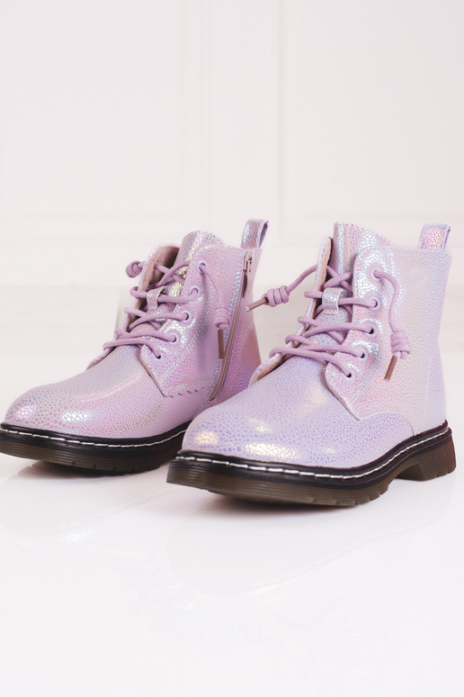 Botas niña color rosa brillante