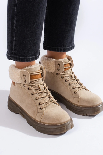 botas beige con piel de oveja 2