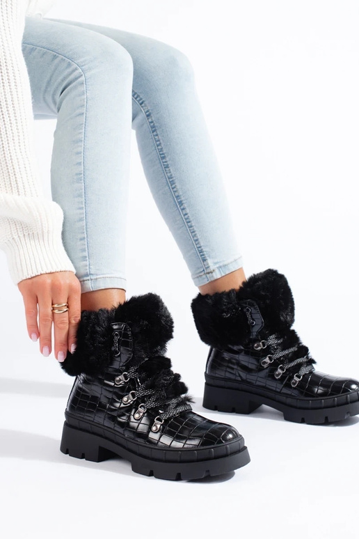 zapatos para mujer con pelo en color...