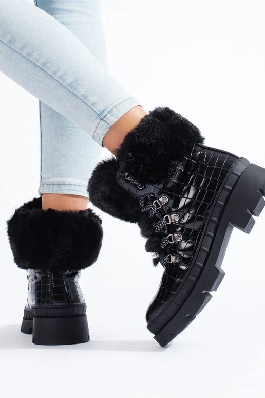 zapatos para mujer con pelo en color...