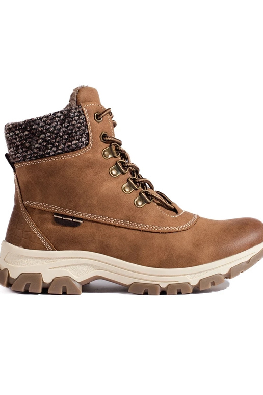 botas marrones con plataforma